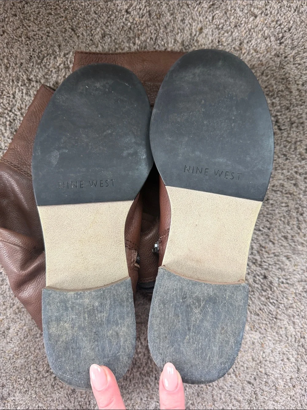 Nine West Brown Leather Boots